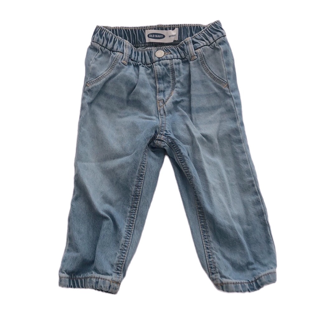 Toddler girl pull on boyfriend jeans
